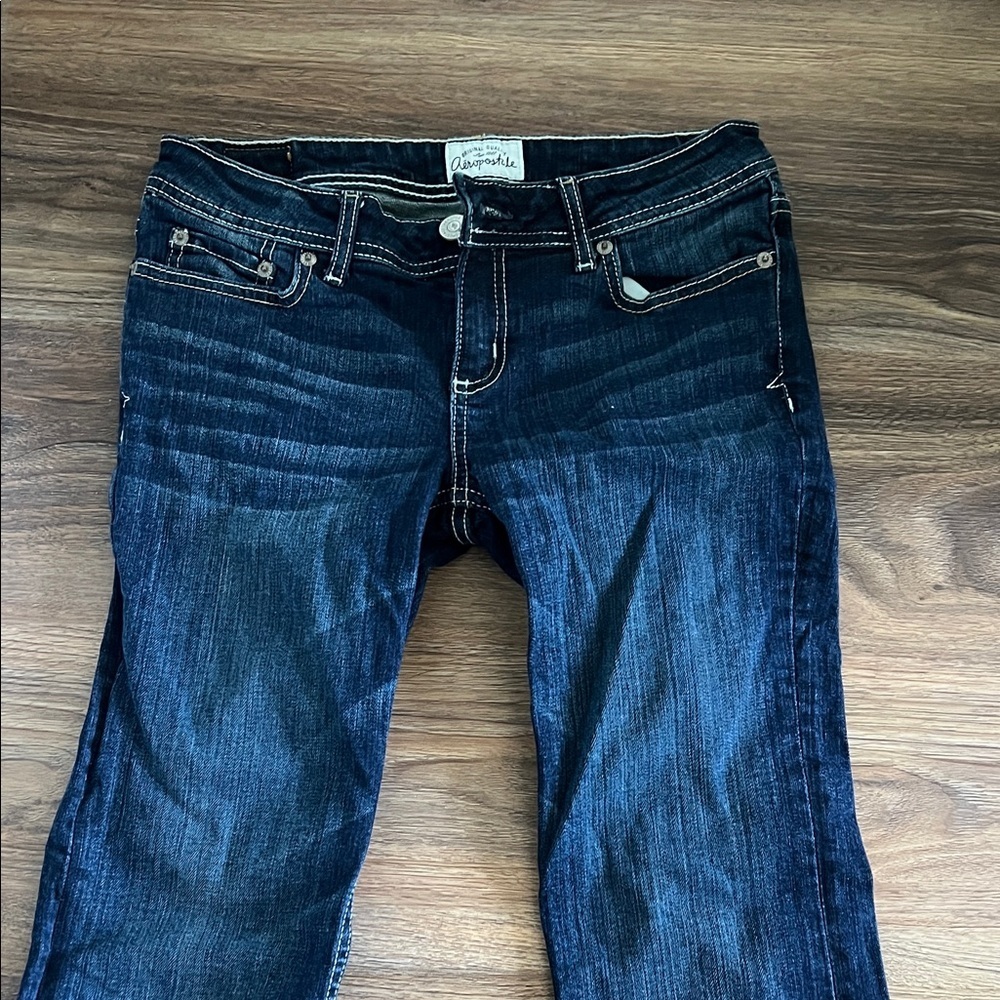 Aeropostale Women's Deep Indigo Boot Cut Jeans - Picture 3 of 5